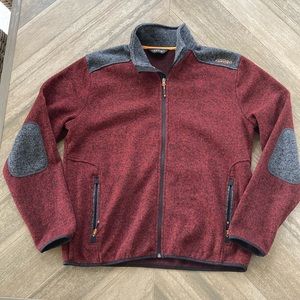 Orvis full zip, knit jacket